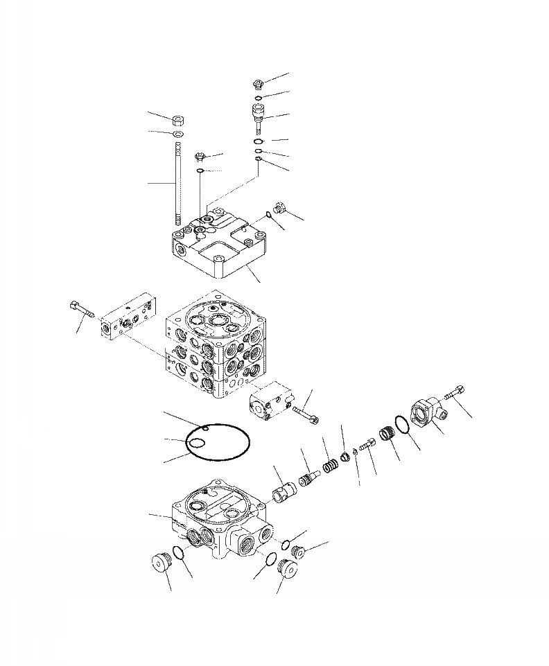 Схема запчастей Komatsu WA430-6 - H-A УПРАВЛЯЮЩ. КЛАПАН 2-Х СЕКЦИОНН., ECSS (/8) ГИДРАВЛИКА