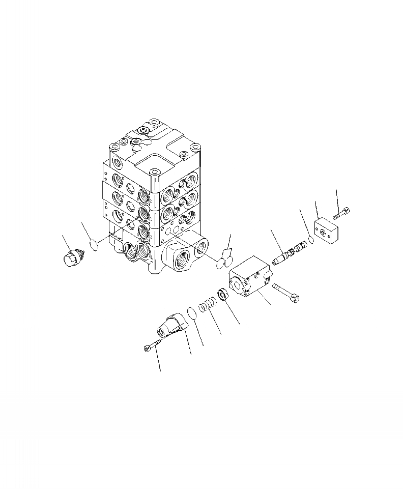 Схема запчастей Komatsu WA430-6 - H-A УПРАВЛЯЮЩ. КЛАПАН 2-Х СЕКЦИОНН., ECSS (7/8) ГИДРАВЛИКА