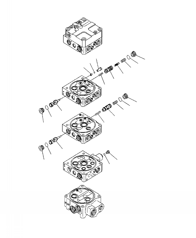 Схема запчастей Komatsu WA430-6 - H-A УПРАВЛЯЮЩ. КЛАПАН 3-Х СЕКЦИОНН., ECSS (/9) ГИДРАВЛИКА