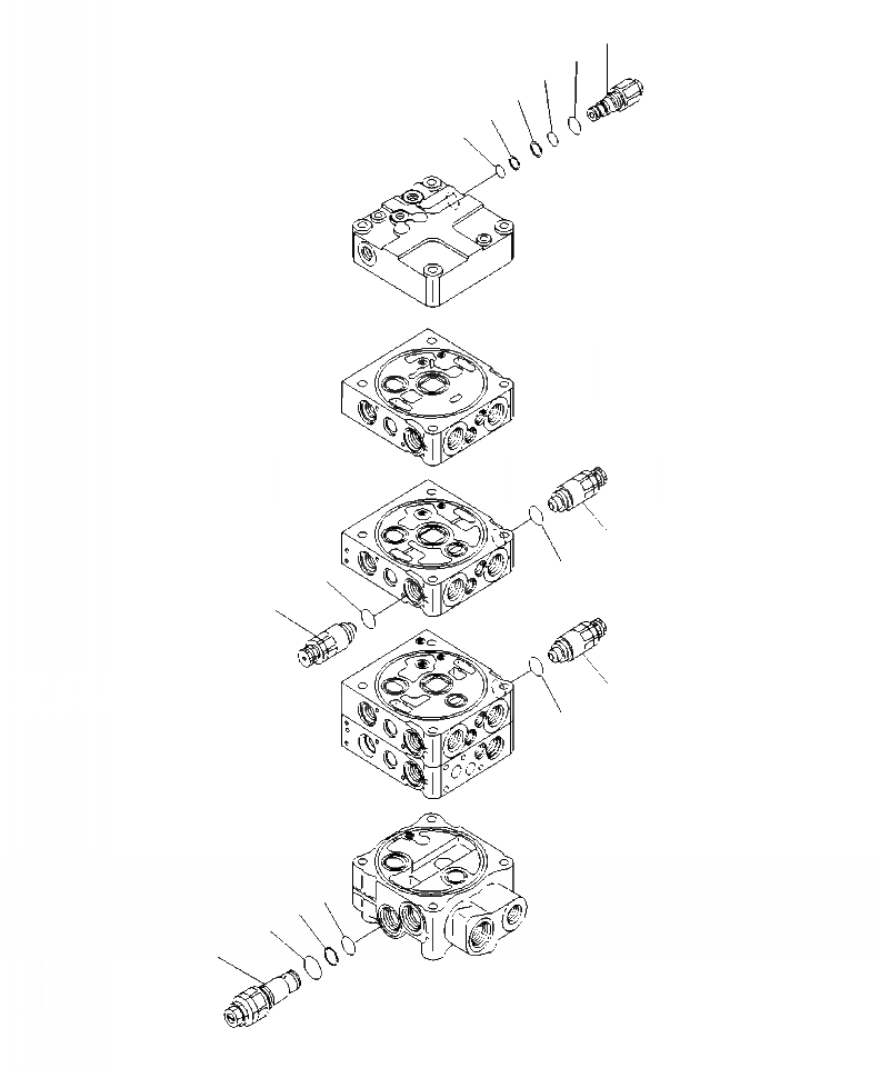 Схема запчастей Komatsu WA430-6 - H-A УПРАВЛЯЮЩ. КЛАПАН 3-Х СЕКЦИОНН., ECSS (/9) ГИДРАВЛИКА