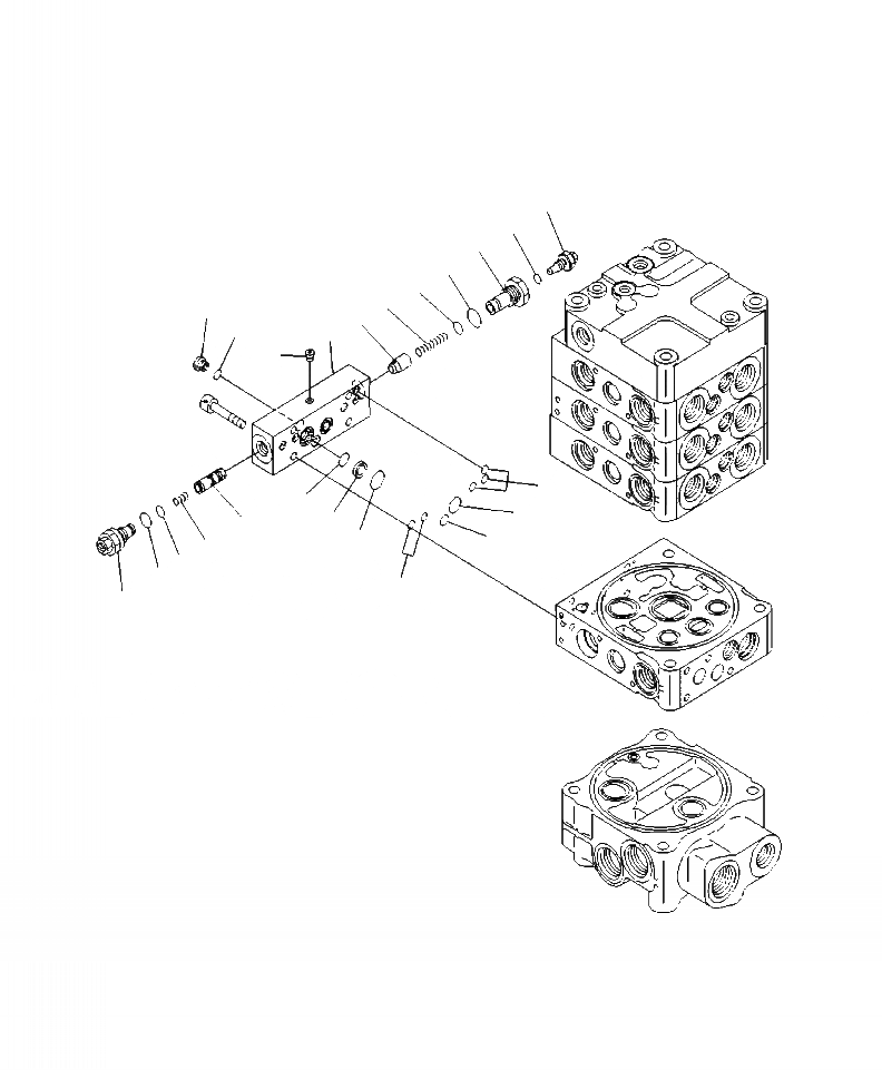 Схема запчастей Komatsu WA430-6 - H-A7 УПРАВЛЯЮЩ. КЛАПАН 3-Х СЕКЦИОНН., ECSS (8/9) ГИДРАВЛИКА