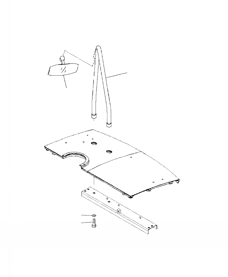Схема запчастей Komatsu WA430-6 - M-A ЗЕРКАЛАНИЖН. ЗЕРКАЛО ЧАСТИ КОРПУСА