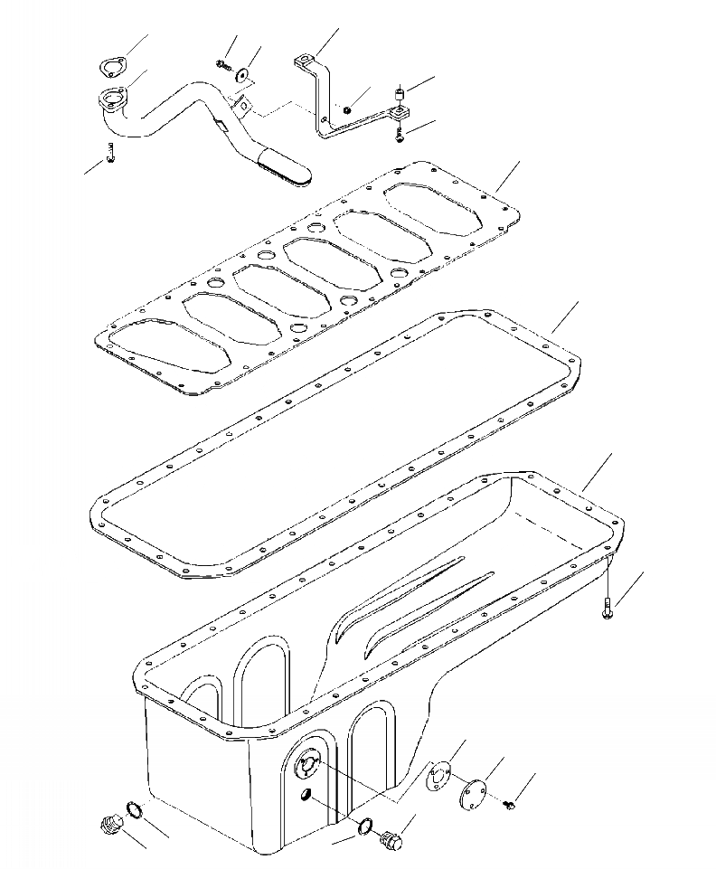 Схема запчастей Komatsu WA430-6 - A-AA9 МАСЛЯНЫЙ ПОДДОН ДВИГАТЕЛЬ