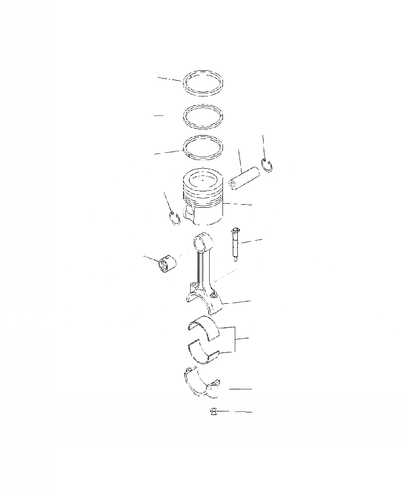 Схема запчастей Komatsu WA430-6 - A-AA8 ПОРШЕНЬ И ШАТУН ДВИГАТЕЛЬ