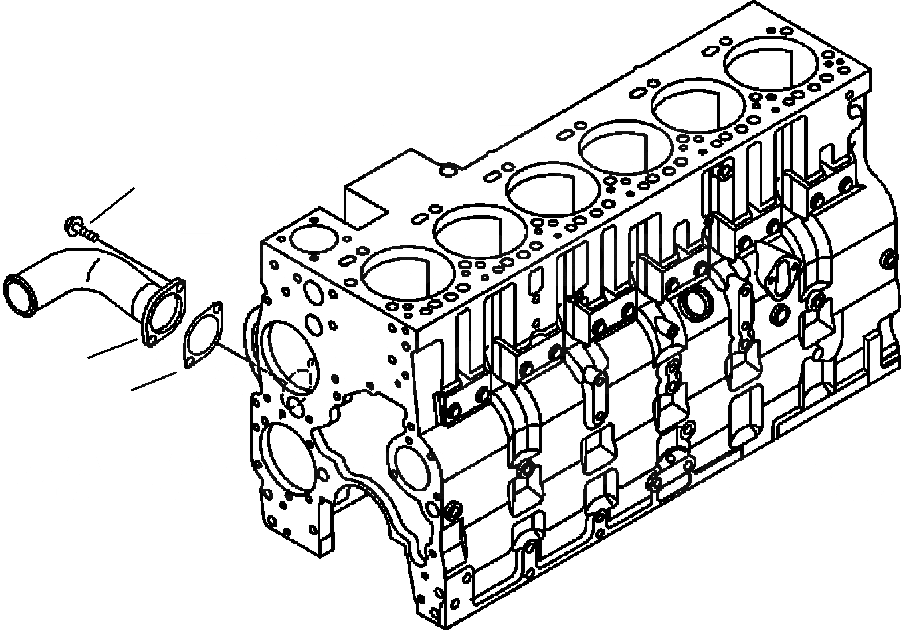 Схема запчастей Komatsu WA430-6 - A-AA ВОДН. ВХОДН. СОЕДИН-Е ДВИГАТЕЛЬ