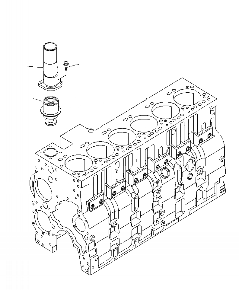 Схема запчастей Komatsu WA430-6 - A9-AA ТЕРМОСТАТ И КОЖУХ ДВИГАТЕЛЬ