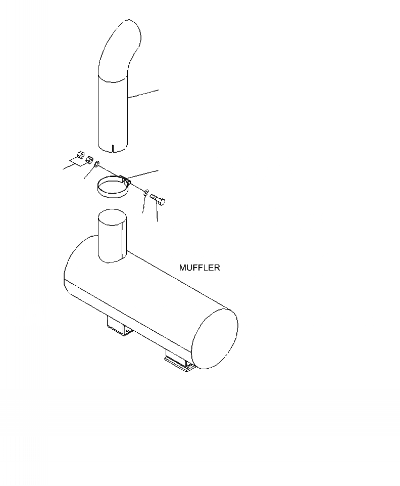 Схема запчастей Komatsu WA430-6 - B-A ВЫХЛОПНАЯ ТРУБА КОМПОНЕНТЫ ДВИГАТЕЛЯ