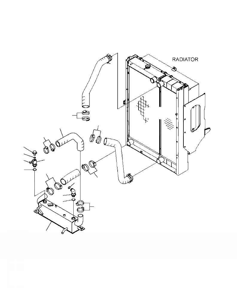 Схема запчастей Komatsu WA430-6 - C-8A РАДИАТОР ГТР COVERTER ОХЛАДИТЕЛЬ И ТРУБЫ СИСТЕМА ОХЛАЖДЕНИЯ