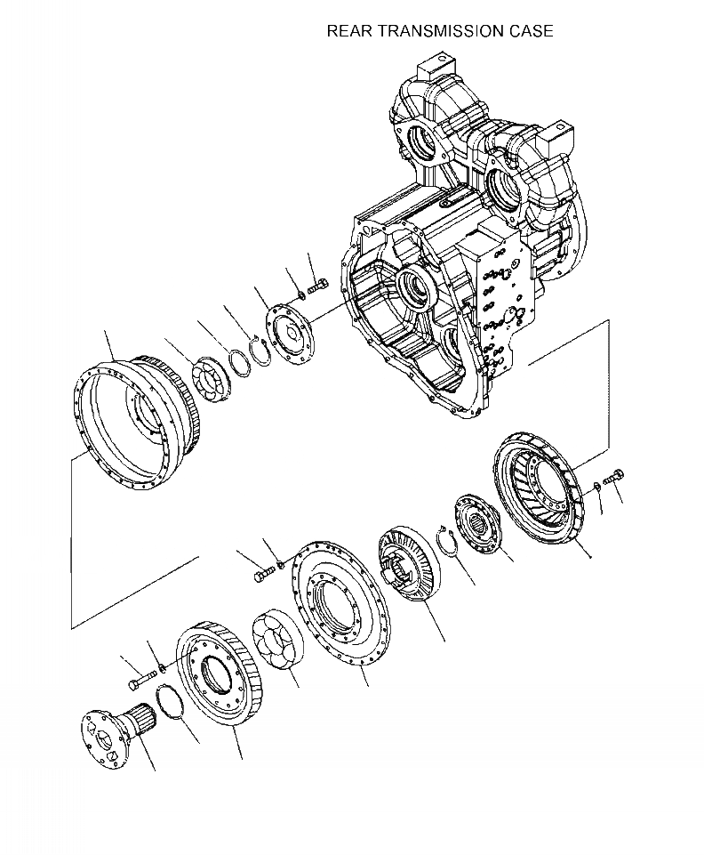 Схема запчастей Komatsu WA430-6 - F-A ГИДРОТРАНСФОРМАТОР СИЛОВАЯ ПЕРЕДАЧА И КОНЕЧНАЯ ПЕРЕДАЧА