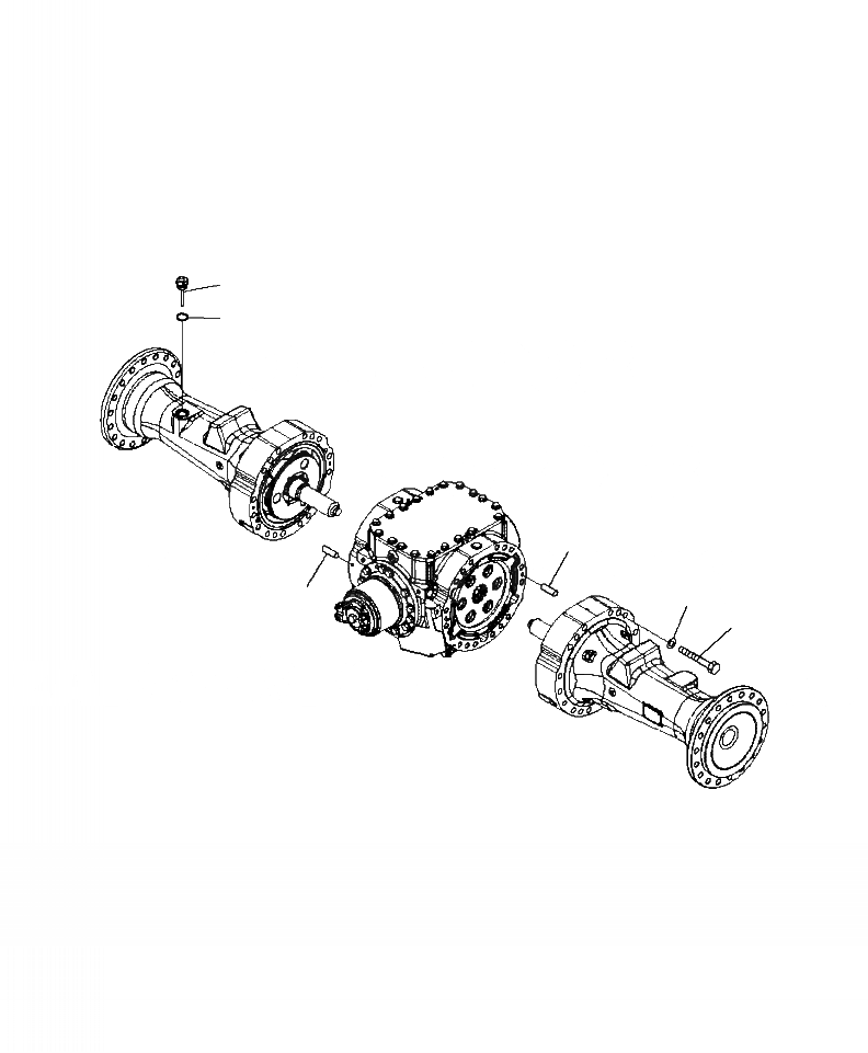 Схема запчастей Komatsu WA430-6 - F-A КОРПУС ЗАДНЕГО МОСТА И КОНЕЧНАЯ ПЕРЕДАЧА КРЕПЛЕНИЕ - СТАНДАРТН. И LSD СИЛОВАЯ ПЕРЕДАЧА И КОНЕЧНАЯ ПЕРЕДАЧА