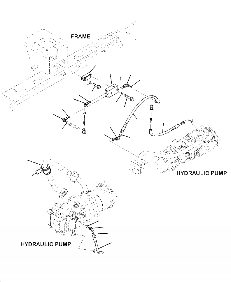 Схема запчастей Komatsu WA430-6 - H-A ГИДР. НАСОС. БЛОК ГИДРАВЛИКА