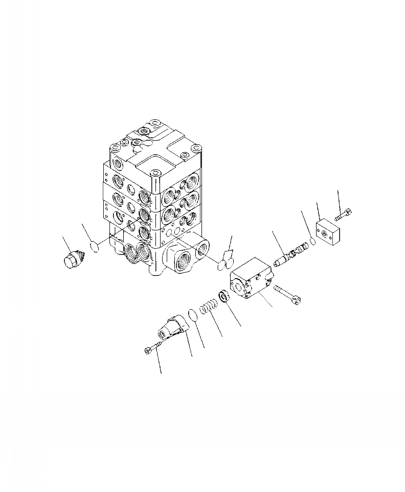Схема запчастей Komatsu WA430-6 - H-A УПРАВЛЯЮЩ. КЛАПАН 2-Х СЕКЦИОНН. КЛАПАН, ECSS (7/8) ГИДРАВЛИКА