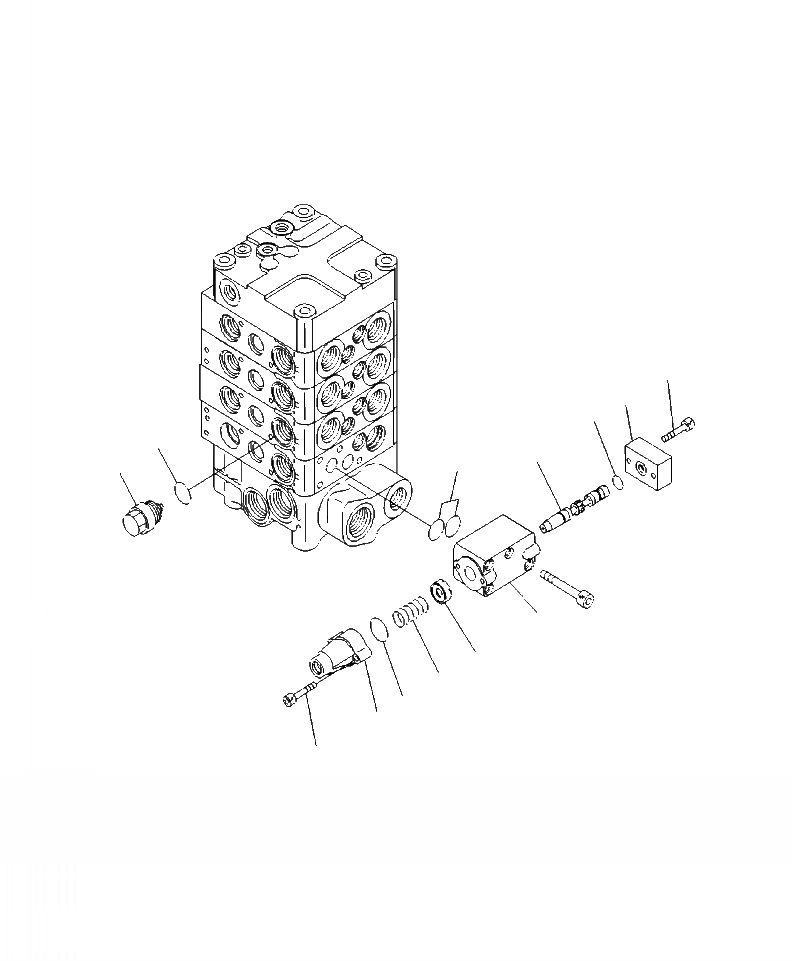 Схема запчастей Komatsu WA430-6 - H-A УПРАВЛЯЮЩ. КЛАПАН 3-Х СЕКЦИОНН., ECSS (7/9) ГИДРАВЛИКА