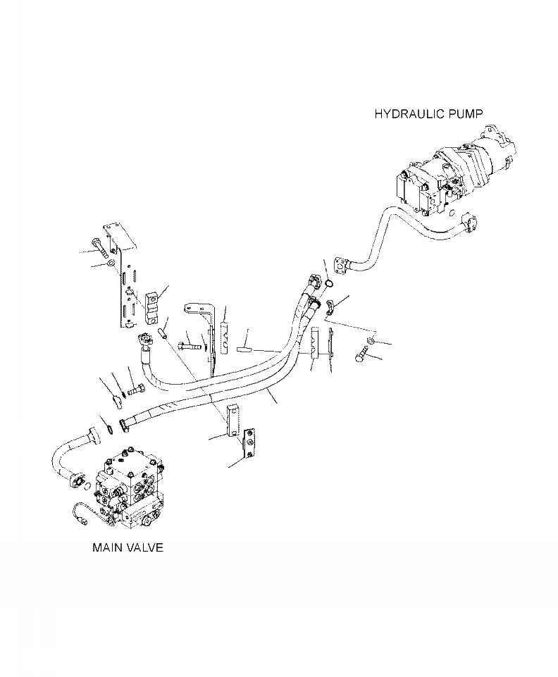 Схема запчастей Komatsu WA430-6 - H-A ГИДРОЛИНИЯ ЛИНИЯ ПОДАЧИ ГИДРАВЛИКА