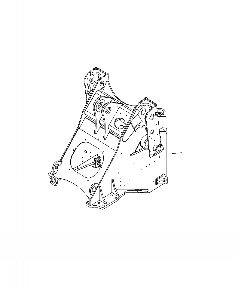 Схема запчастей Komatsu WA430-6 - J-A ПЕРЕДН. РАМА ОСНОВНАЯ РАМА И ЕЕ ЧАСТИ