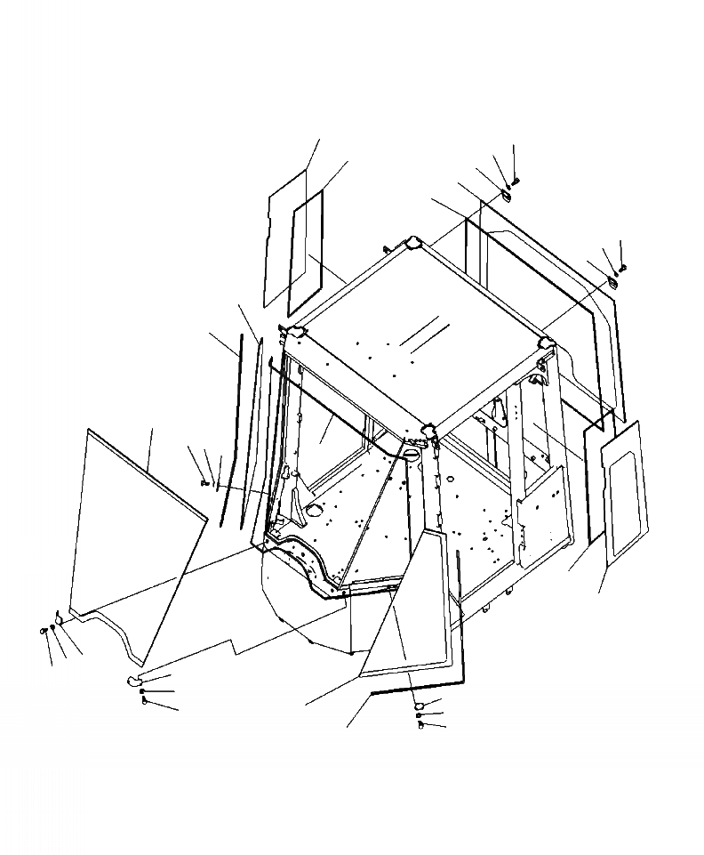 Схема запчастей Komatsu WA430-6 - K-A КАБИНА ROPS ОКОНН. СТЕКЛА OPERATORXD S ОБСТАНОВКА И СИСТЕМА УПРАВЛЕНИЯ