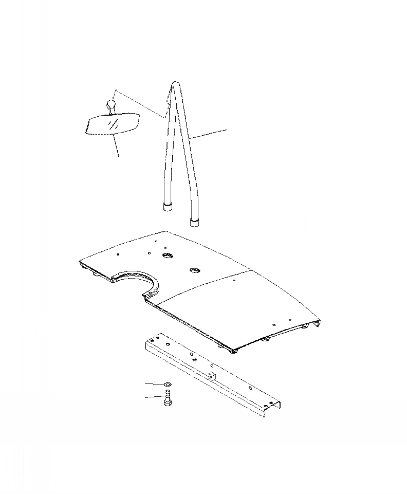 Схема запчастей Komatsu WA430-6 - M-A ЗЕРКАЛАНИЖН. ЗЕРКАЛО ЧАСТИ КОРПУСА