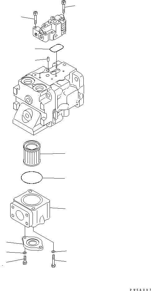 Схема запчастей Komatsu WA450-5L - ОСНОВН. НАСОС (/) ГИДРАВЛИКА