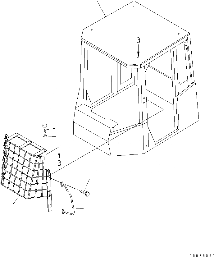 Схема запчастей Komatsu WA450-5L - КАБИНА ROPS (FRITZMEIER) (WINDЗАЩИТН. ЧАСТИ КОРПУСА) (ДЛЯ WASTE РУКОЯТЬR)(№A-) КАБИНА ОПЕРАТОРА И СИСТЕМА УПРАВЛЕНИЯ