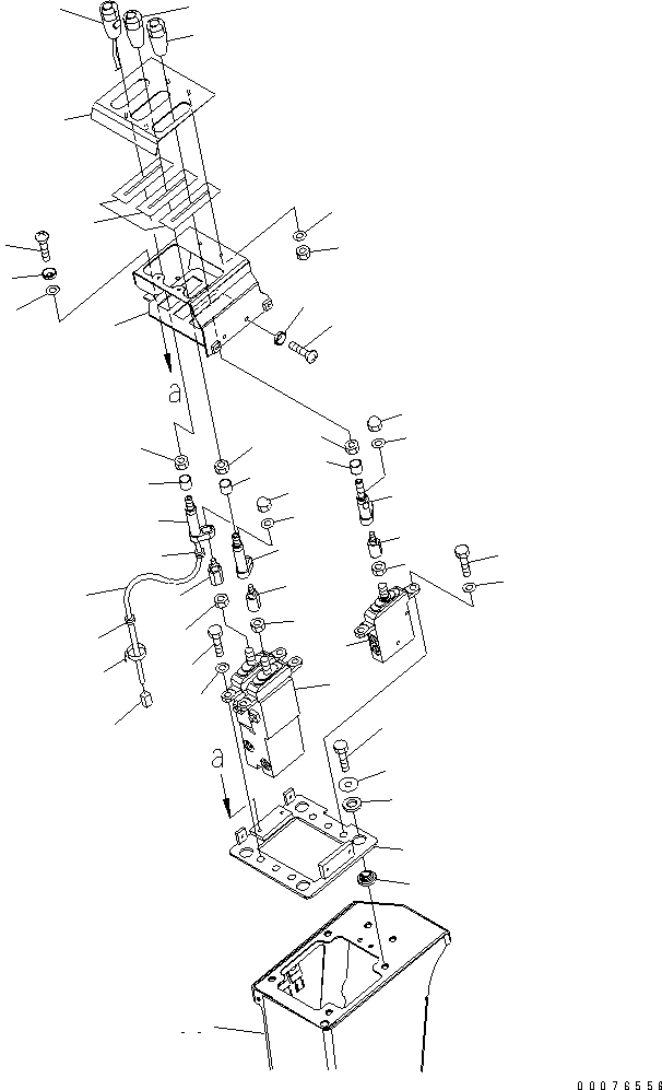 Схема запчастей Komatsu WA450-5L - УПРАВЛЕНИЕ ПОГРУЗКОЙ (РЫЧАГ) (ДЛЯ 3-Х СЕКЦИОНН. КЛАПАН) КАБИНА ОПЕРАТОРА И СИСТЕМА УПРАВЛЕНИЯ