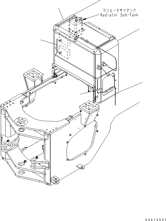 Схема запчастей Komatsu WA450-5L - ОТСЕК ДВИГАТЕЛЯ(Э/ПРОВОДКА) ЧАСТИ КОРПУСА