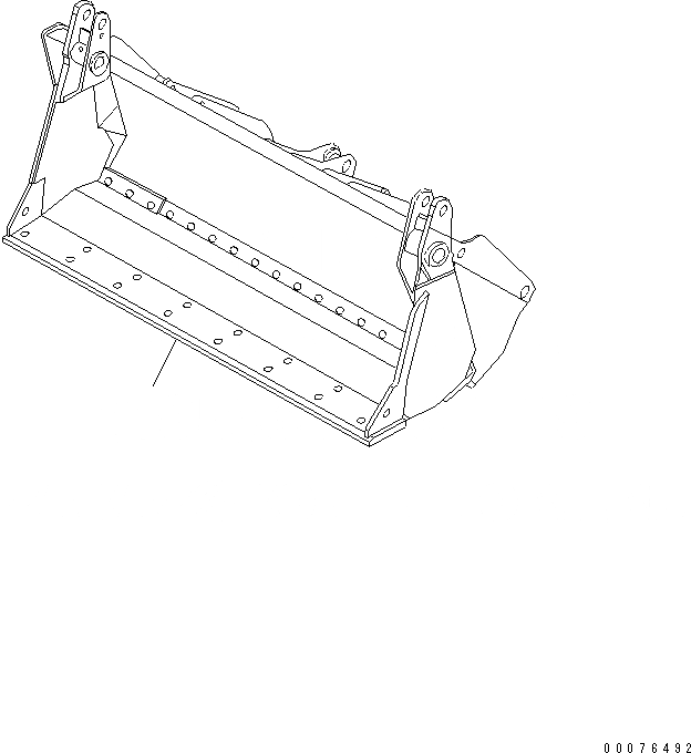 Схема запчастей Komatsu WA450-5L - МНОГОЦЕЛЕВ. КОВШ (.7 CU. YD. С БОЛТ-ON РЕЖУЩ. КРОМКА) (ДЛЯ JRB COUPLER) РАБОЧЕЕ ОБОРУДОВАНИЕ