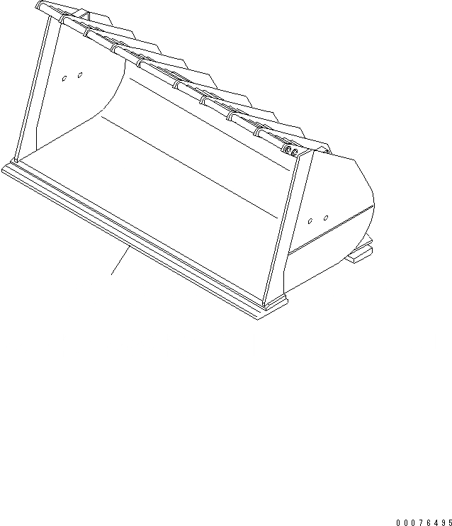 Схема запчастей Komatsu WA450-5L - КОВШ .M (8. CU. YD. ) (ДЛЯ WASTE РУКОЯТЬR ПОГРУЗ. STYLE) РАБОЧЕЕ ОБОРУДОВАНИЕ