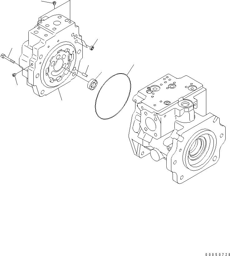 Схема запчастей Komatsu WA450-6-W1 - ГИДР. НАСОС. (ПОГРУЗ. /7) ГИДРАВЛИКА