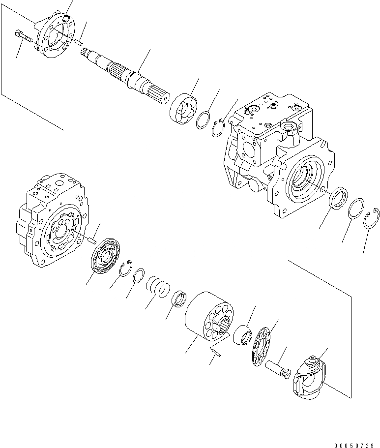 Схема запчастей Komatsu WA450-6-W1 - ГИДР. НАСОС. (ПОГРУЗ. /7) ГИДРАВЛИКА