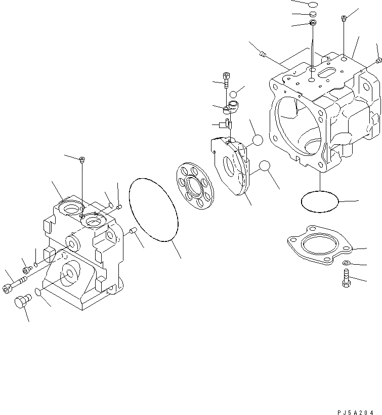 Схема запчастей Komatsu WA450-6-W1 - ГИДР. НАСОС. (ВЕНТИЛЯТОР /) ГИДРАВЛИКА