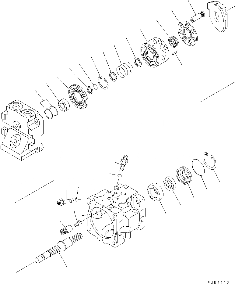 Схема запчастей Komatsu WA450-6-W1 - ГИДР. НАСОС. (ВЕНТИЛЯТОР /) ГИДРАВЛИКА