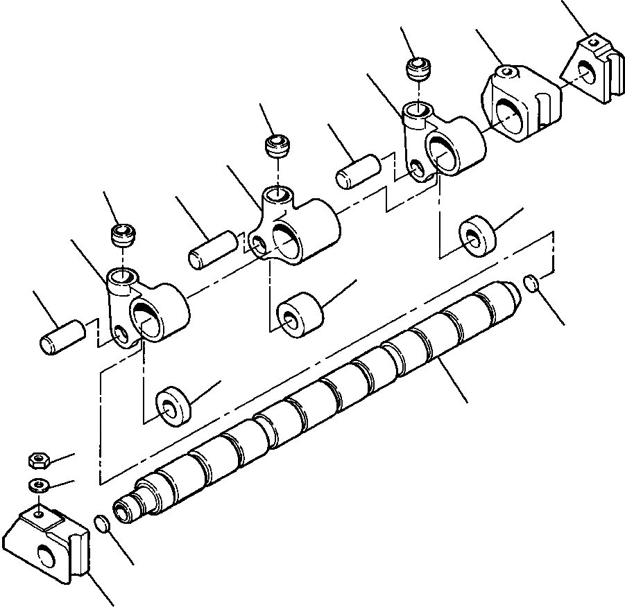 Схема запчастей Komatsu WA450-2 - ТОЛКАТЕЛЬ КЛАПАНА ESN 797 THRU 8 БЛОК ЦИЛИНДРОВ