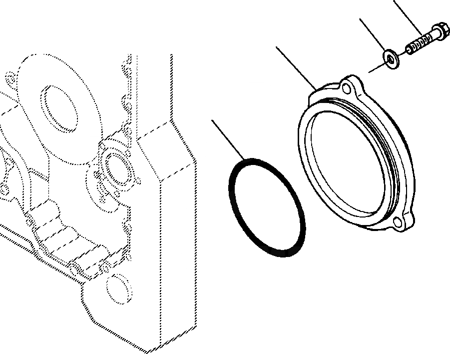 Схема запчастей Komatsu WA450-3L - FIG. A-A АКСЕССУАРЫ ПРИВОД COVER ДВИГАТЕЛЬ