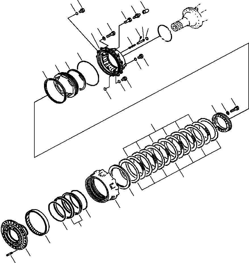 Схема запчастей Komatsu WA450-3MC - FIG. F-A ПЕРЕДНИЙ МОСТ - КОЛЕСН. ТОРМОЗ СИЛОВАЯ ПЕРЕДАЧА И КОНЕЧНАЯ ПЕРЕДАЧА