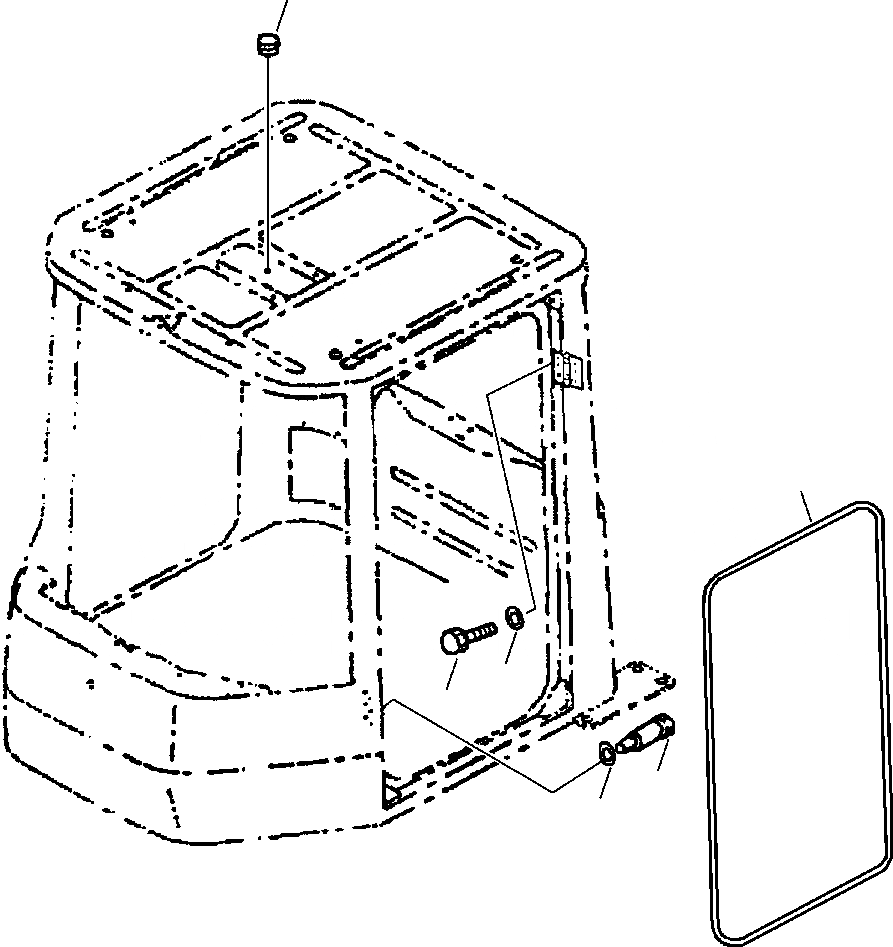 Схема запчастей Komatsu WA450-3MC - FIG. K-9A КАБИНА - ДВЕРЬ КРЕПЛЕНИЕ КАБИНА ОПЕРАТОРА И СИСТЕМА УПРАВЛЕНИЯ