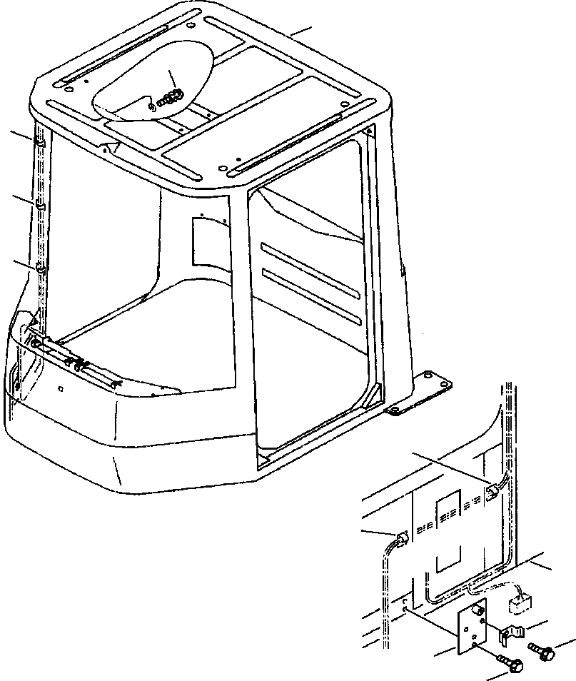 Схема запчастей Komatsu WA450-3MC - FIG. K-A КАБИНА - ЭЛЕКТР. ЭЛЕМЕНТЫ КРЕПЛЕНИЯ КАБИНА ОПЕРАТОРА И СИСТЕМА УПРАВЛЕНИЯ