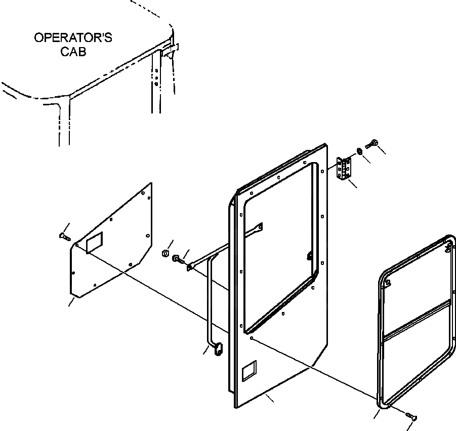 Схема запчастей Komatsu WA450-3MC - FIG. K-A КАБИНА - ДВЕРЬ С РАМА КАБИНА ОПЕРАТОРА И СИСТЕМА УПРАВЛЕНИЯ