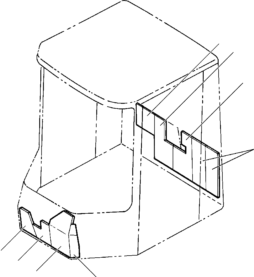 Схема запчастей Komatsu WA450-3MC - FIG. K-A КАБИНА - SOUND INSULATION ЩИТКИS КАБИНА ОПЕРАТОРА И СИСТЕМА УПРАВЛЕНИЯ