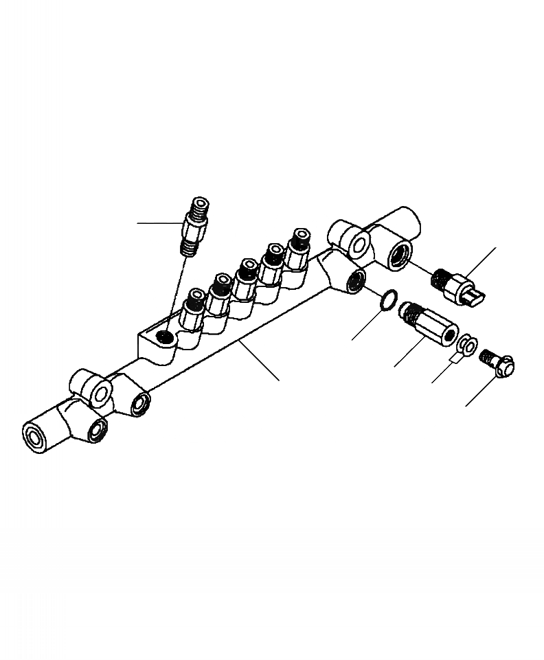 Схема запчастей Komatsu WA470-6 - A-CY7 COMMON RAIL ASSEMBLY ДВИГАТЕЛЬ