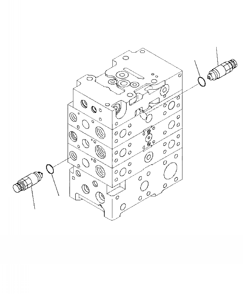 Схема запчастей Komatsu WA470-6 - H-A УПРАВЛЯЮЩ. КЛАПАН 2-Х СЕКЦИОНН. КЛАПАН (/8) ГИДРАВЛИКА