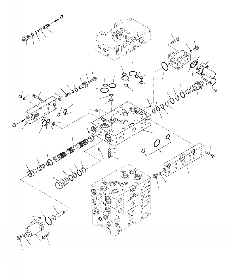 Схема запчастей Komatsu WA470-6 - H-7A УПРАВЛЯЮЩ. КЛАПАН 2-Х СЕКЦИОНН. КЛАПАН (7/8) ГИДРАВЛИКА