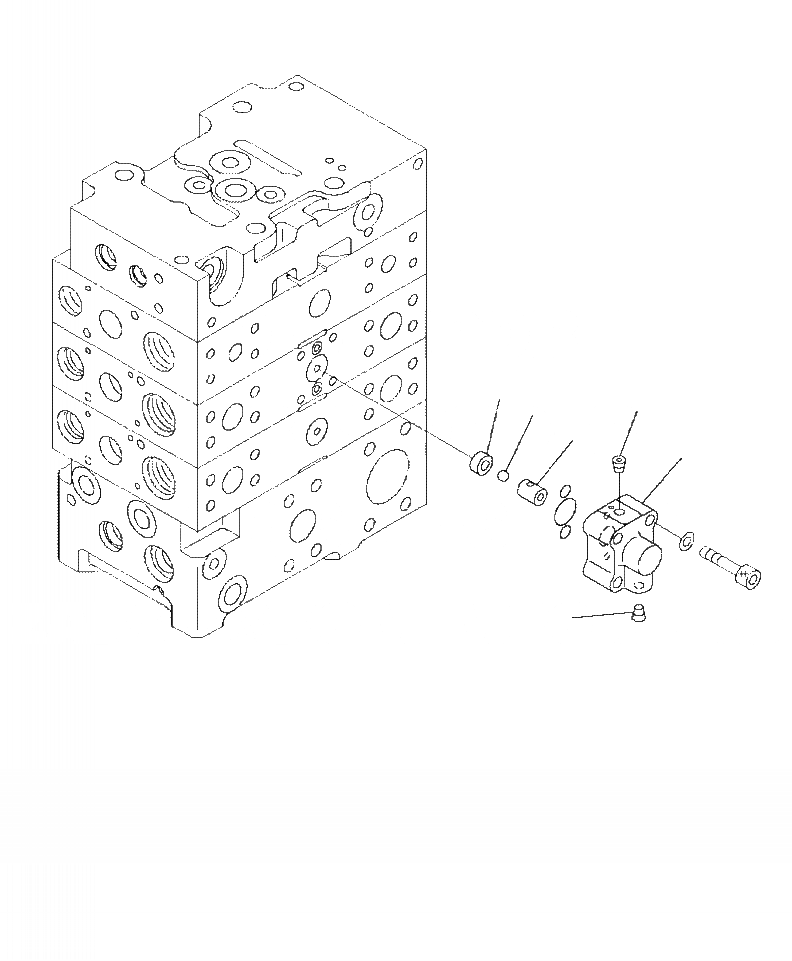 Схема запчастей Komatsu WA470-6 - H-8A УПРАВЛЯЮЩ. КЛАПАН 2-Х СЕКЦИОНН. КЛАПАН (8/8) ГИДРАВЛИКА