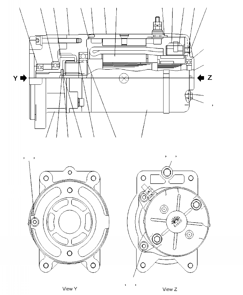 Схема запчастей Komatsu WA470-6 - H-A МОТОР ASSEMBLY ЭКСТРЕНН. РУЛЕВ. УПРАВЛЕНИЕ МОТОР ГИДРАВЛИКА