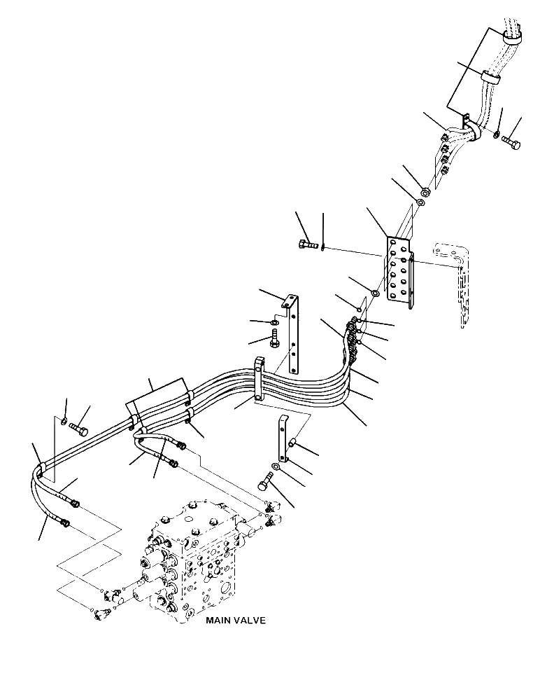Схема запчастей Komatsu WA470-6 - H-A ГИДРОЛИНИЯ PPC ЛИНИЯ (3-Х СЕКЦИОНН. КОНТРОЛЬН. КЛАПАН) ГИДРАВЛИКА