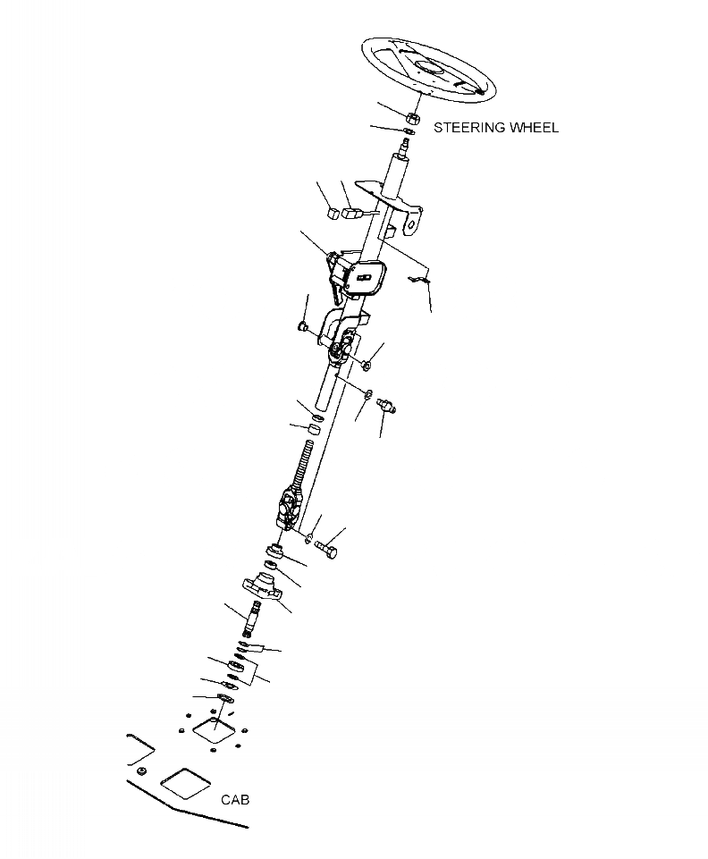 Схема запчастей Komatsu WA470-6 - K-8A КАБИНА ROPS РУЛЕВ. КОЛОН. OPERATORXD S ОБСТАНОВКА И СИСТЕМА УПРАВЛЕНИЯ