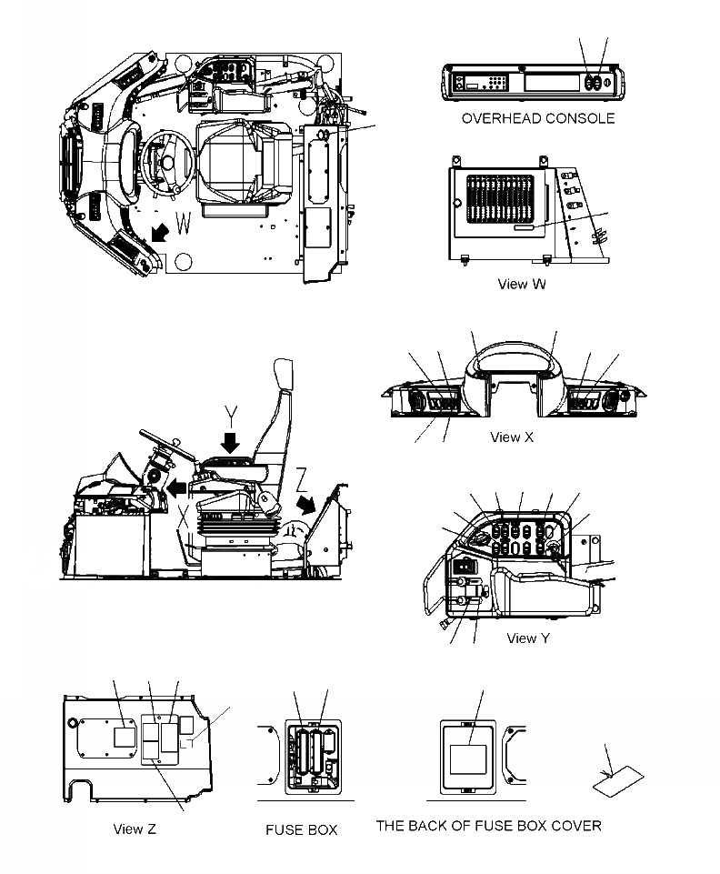 Схема запчастей Komatsu WA470-6 - U-A МАРКИРОВКА OPERATORS ОБСТАНОВКА ТАБЛИЧКИS МАРКИРОВКА