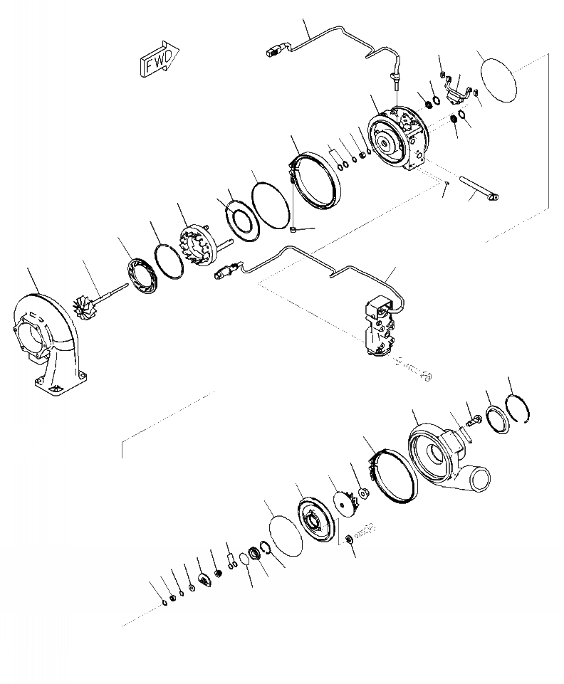 Схема запчастей Komatsu WA470-7 - A- KOMATSU РЕГУЛИР. GEOMETRY ТУРБОНАГНЕТАТЕЛЬ (KVGT) ВНУТР. ЧАСТИ ДВИГАТЕЛЬ