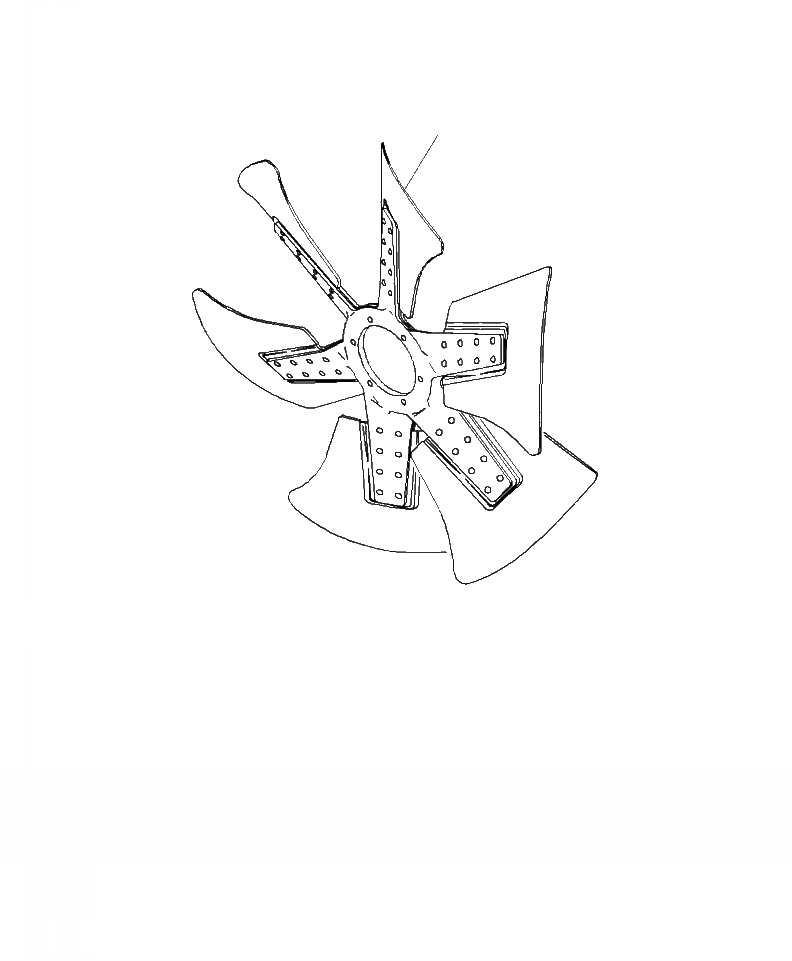 Схема запчастей Komatsu WA470-7 - B9999- ВЕНТИЛЯТОР ОХЛАЖДЕНИЯ ДВИГАТЕЛЬ