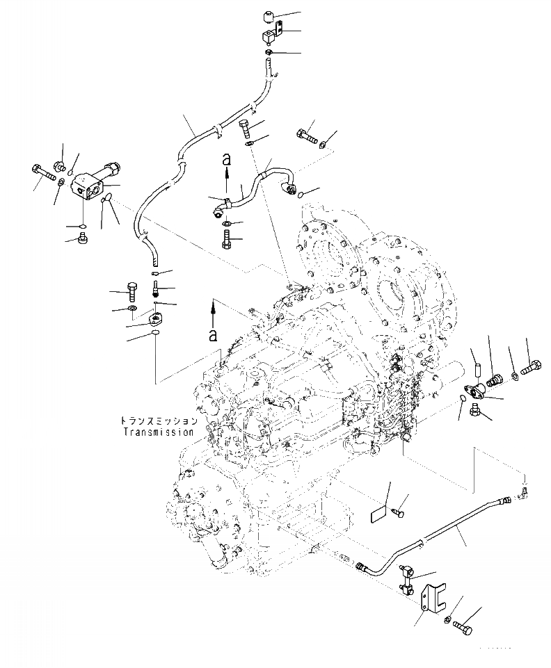 Схема запчастей Komatsu WA470-7 - F- ГИДРОТРАНСФОРМАТОР И ТРАНСМИССИЯ САПУН И GAUGE СИЛОВАЯ ПЕРЕДАЧА И КОНЕЧНАЯ ПЕРЕДАЧА