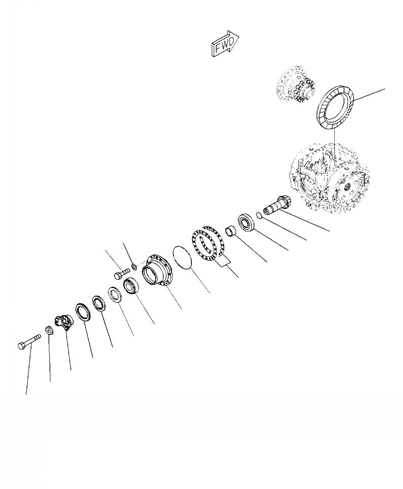 Схема запчастей Komatsu WA470-7 - F- ПЕРЕДНИЙ МОСТ ДИФФЕРЕНЦ., ШЕСТЕРНЯ И КОЖУХ СИЛОВАЯ ПЕРЕДАЧА И КОНЕЧНАЯ ПЕРЕДАЧА
